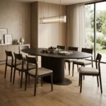 PRITI Oval Wooden Table