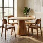 PRITI Round Dining Table Bleached - Image 2