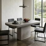 PRITI Stone Concrete Dining Table