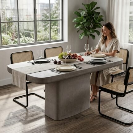 PRITI Stone Concrete Dining Table