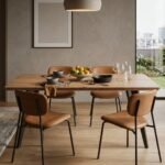 PRITI Wooden Arcadia Dining Table (Solid Wood) - Image 3