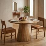 PRITI Wooden Dining Table (Solid Mango Wood) - Image 3