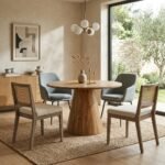 PRITI Wooden Dining Table (Solid Mango Wood) - Image 2