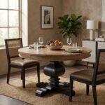 PRITI Wooden Dining Table (Solid Wood ) - Image 2