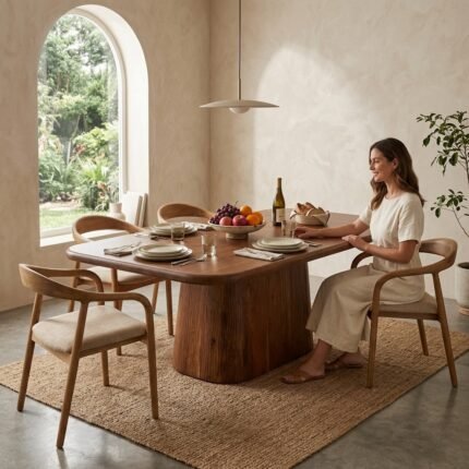 Rectangular Wood Dining Table