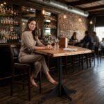 PRITI Wooden Bar Table - Image 3