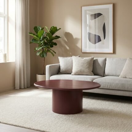 PRITI Solid Wood ovel Coffee Table