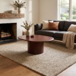 PRITI Solid Wood ovel Coffee Table - Image 3