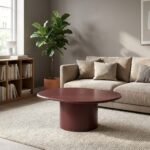 PRITI Solid Wood ovel Coffee Table