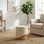 Exclusive PRITI Patras End Table Contemporary Concrete Design For Outdoors - Image 2