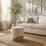 Exclusive PRITI Patras End Table Contemporary Concrete Design For Outdoors - Image 3