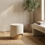 Exclusive PRITI Patras End Table Contemporary Concrete Design For Outdoors - Image 5