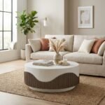 Exclusive White Outdoor Coffee Table - Priti - Image 2