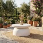 PRITI White Coffee or Side Table 60x60x30cm - Image 3