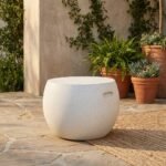 PRITI White Round Coffee Table - Image 4