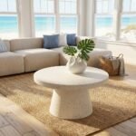 COFFE TABLE WHITE MAGNESIUM FIBER