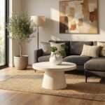 COFFE TABLE WHITE MAGNESIUM FIBER - Image 3