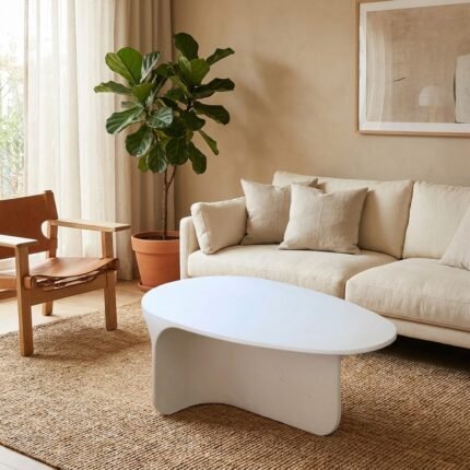 PRITI Riviera Concrete Coffee Table