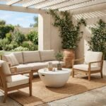 WHITE MAGNESIUM FIBER COFFEE TABLE - Image 5