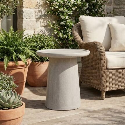 PRITI CONCRETE SIDE TABLE 62 cm