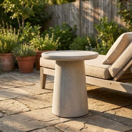 PRITI CONCRETE SIDE TABLE 62 cm