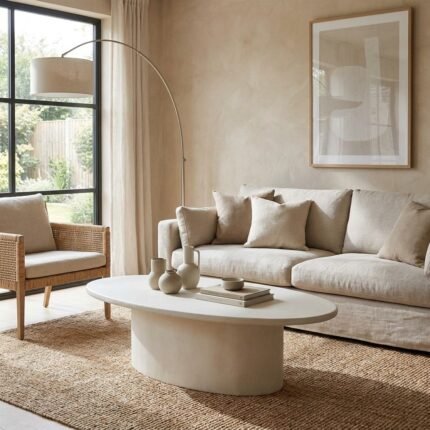 PRITI WHITE COFFEE TABLE