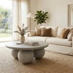 PRITI Stone Round Coffee Table - Image 2