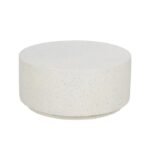 PRITI WHITE MAGNESIUM FIBER COFFEE TABLE 90 X 90 X 40 CM