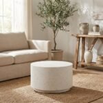 WHITE MAGNESIUM FIBER COFFEE TABLE 70 X 70 X 40 CM - Image 4