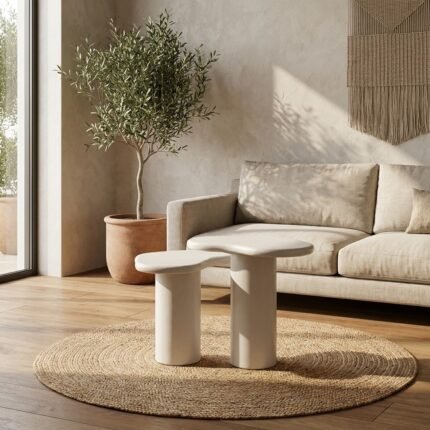 Jonah Side Table Cream