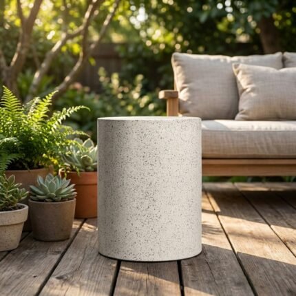 PRITI TERAZZO SIDE TABLE.