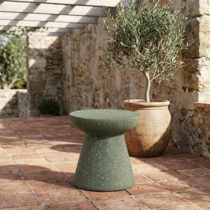 PRITI Side Table Olive Green