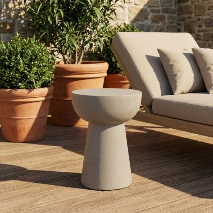 PRITI Side Table Grey 41x54cm