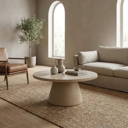 Round Coffee Table Sand