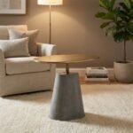 PRITI Steel Oval Side Table - Image 3