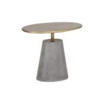 PRITI Steel Oval Side Table
