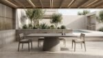 Exclusive Cavallini Concrete Dining Table – Sleek Design – Priti