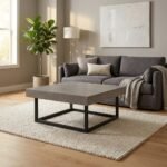 Exclusive Miami Concrete Square Coffee Table - Image 3