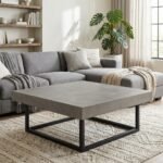 Exclusive Miami Concrete Square Coffee Table - Image 4