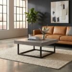 Exclusive Miami Concrete Square Coffee Table - Image 6
