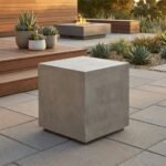Exclusive Bloc Concrete Outdoor Square Table - Priti - Image 3