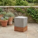 Exclusive Stecca Concrete Wooden Side Table - Priti - Image 4