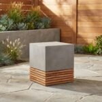 Exclusive Stecca Concrete Wooden Side Table - Priti - Image 2