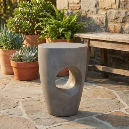 Exclusive PRITI Hayden Concrete Side Table