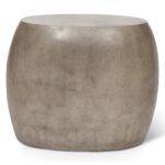 Pebble Concrete Oval End Table – Priti