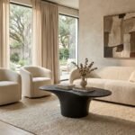 Exclusive Yumi Concrete Outdoor Coffee Table - Priti - Image 3