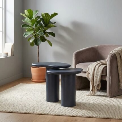 Jonah Side Table Black – Priti