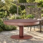 Concrete Low Coffee Table Color Red Cement -PRITI