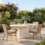 Contemporary Organic Natural Plaster Angus Coffee Table 150cm