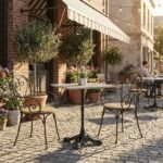 Exclusive Alfresco Gray Square Dining Table - Priti - Image 3